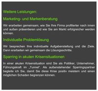 Marketing- und Markenberatung, Individuelle Probleml&ouml;sung,